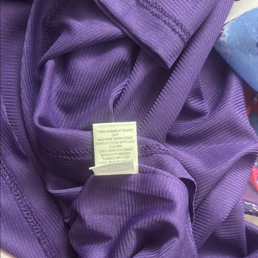 BNWT Christopher & Banks Pink Purple Tie Dye Chiffon Wrap Maxi Womenβs Dress - Picture 8 of 8